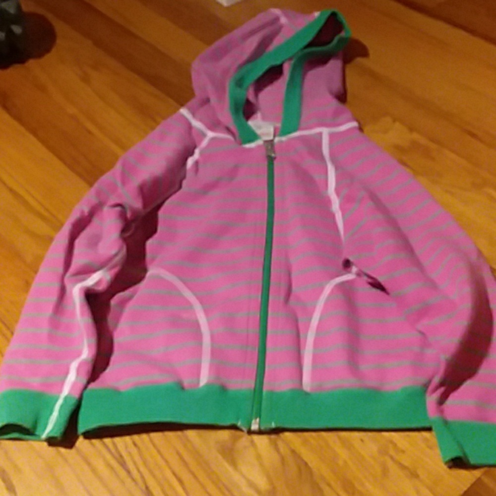 Hanna Anderson girls pink jacket.